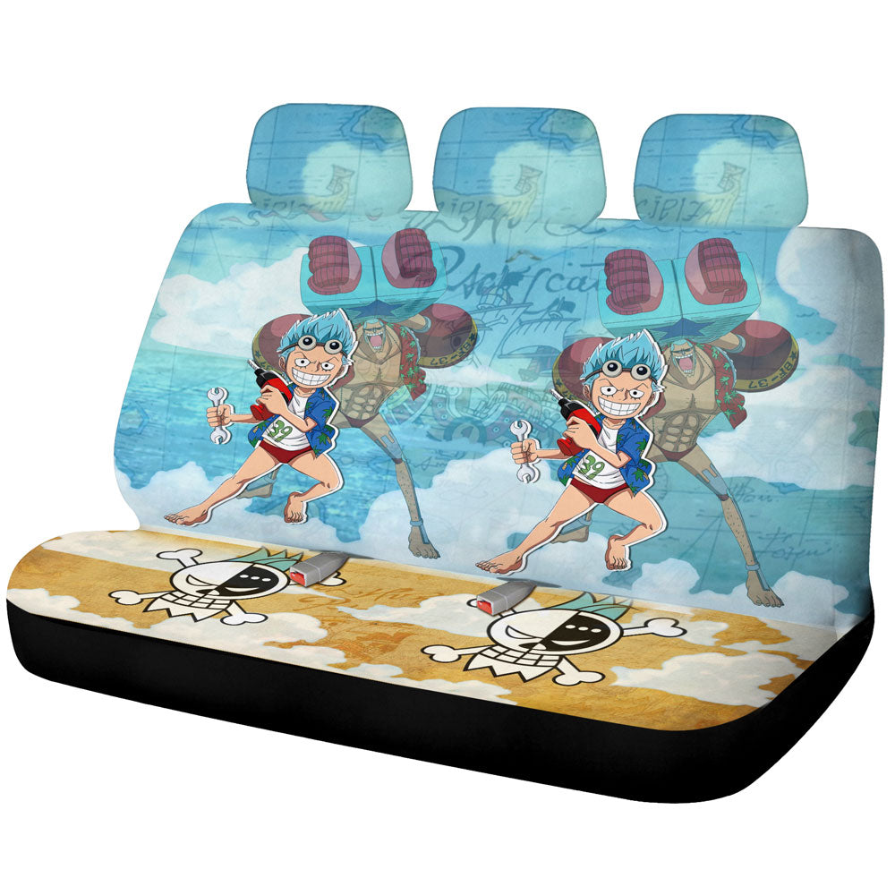 Franky Car Back Seat Covers Custom One Piece Map Anime Car Accessories - Gearcarcover - 1