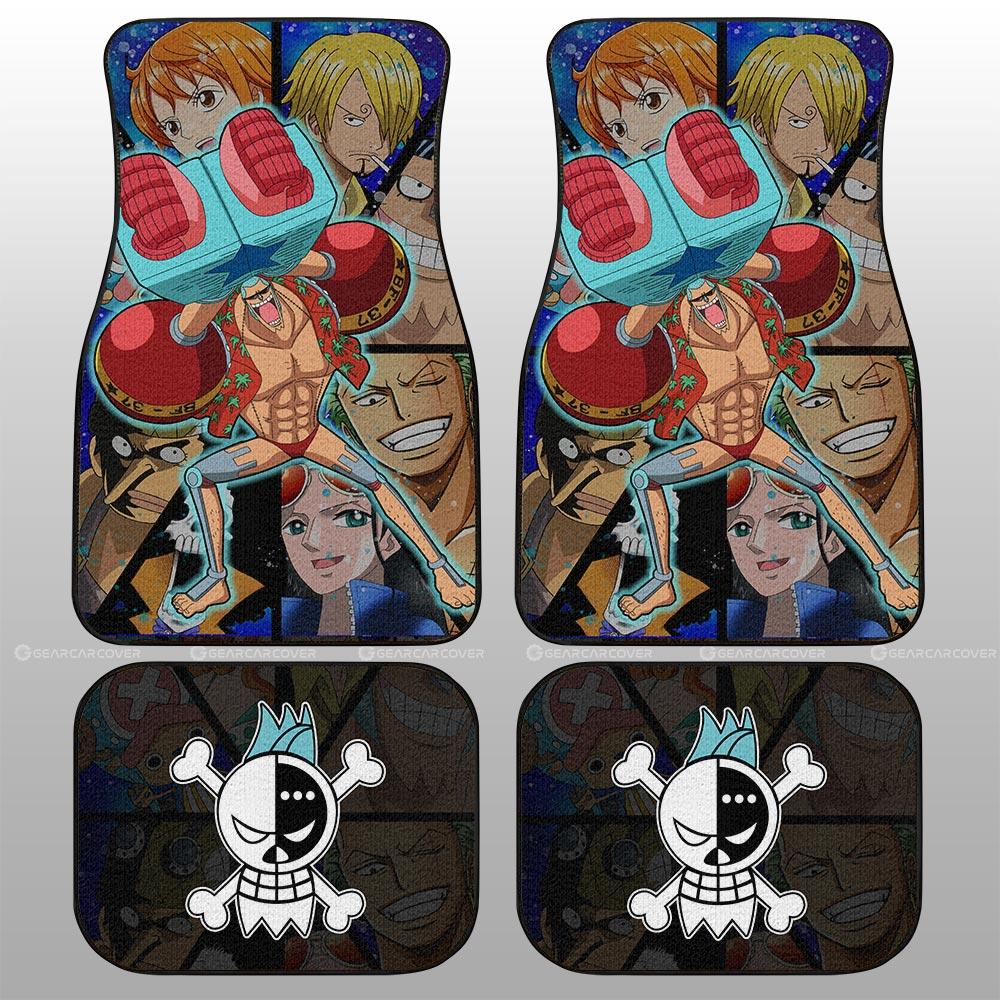 Franky Car Floor Mats Custom One Piece Anime Car Interior Accessories - Gearcarcover - 2
