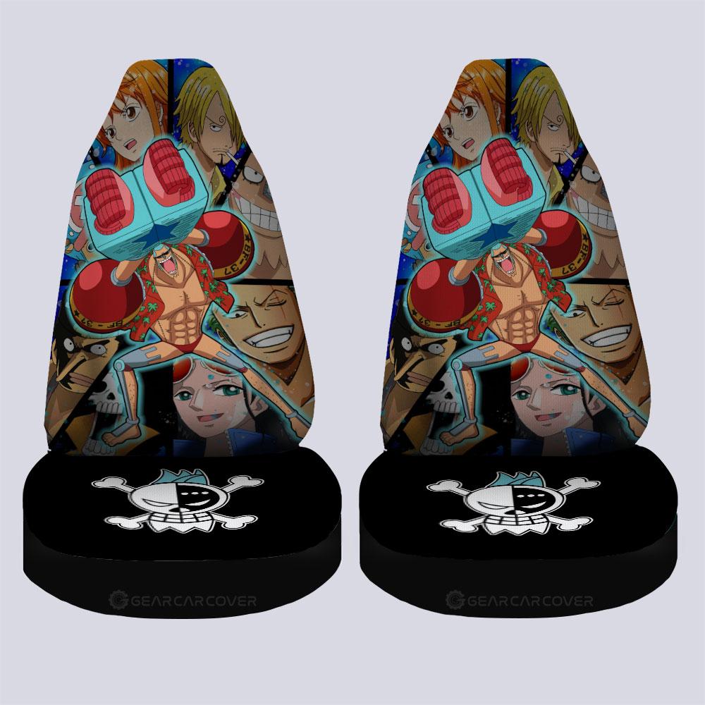 Franky Car Seat Covers Custom One Piece Anime Car Interior Accessories - Gearcarcover - 4