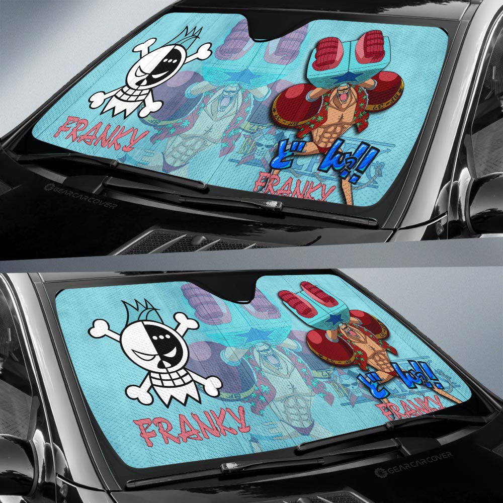 Franky Car Sunshade Custom One Piece Anime Car Accessories - Gearcarcover - 2