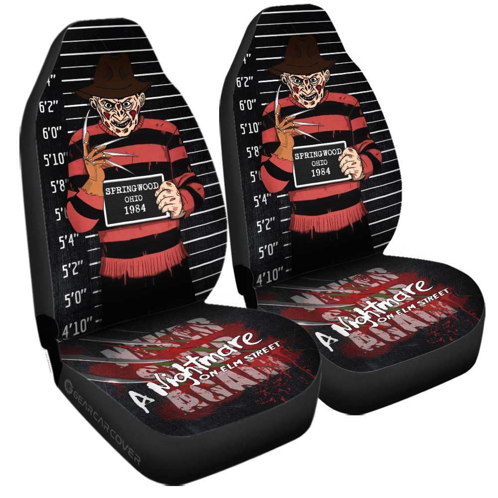 Freddy Krueger Car Seat Covers Custom Horror Characters Car Accessories - Gearcarcover - 2