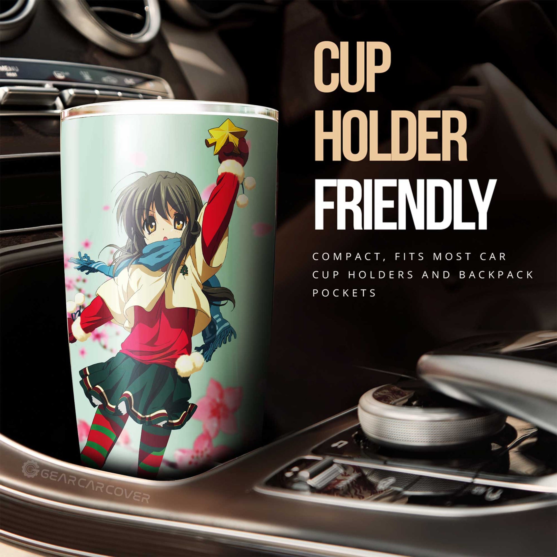 Fuko Ibuki Tumbler Cup Custom Clannad Anime Car Accessories - Gearcarcover - 2