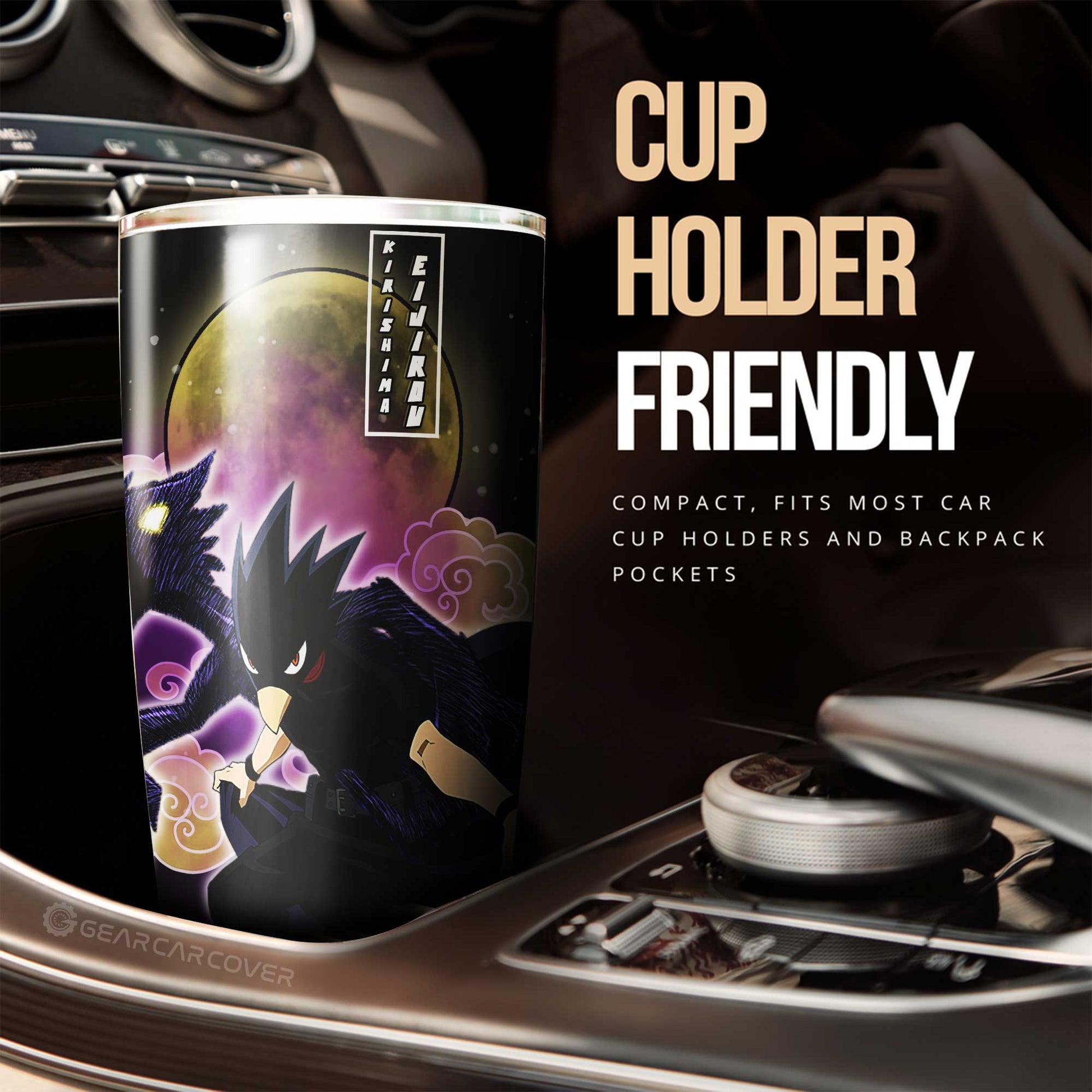 Fumikage Tokoyami Tumbler Cup Custom Anime My Hero Academia Car Interior Accessories - Gearcarcover - 3