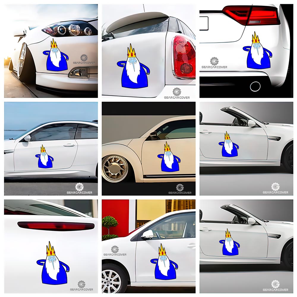 Funny Ice King Car Sticker Custom Adventure Time - Gearcarcover - 2