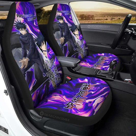 Fushiguro Megumi Car Seat Covers Custom Jujutsu Kaisen Anime Car Accessories - Gearcarcover - 2