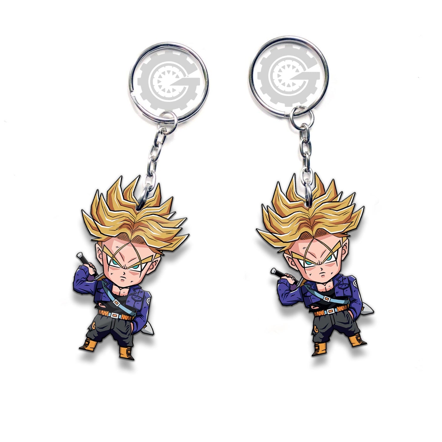 Future Trunks Keychain Custom Dragon Ball Anime Car Accessories - Gearcarcover - 3