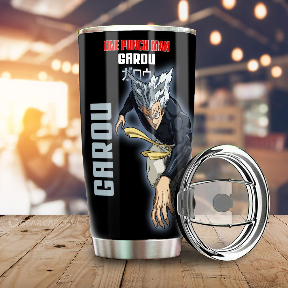 Garou Tumbler Cup Custom One Punch Man Anime Car Interior Accessories - Gearcarcover - 2