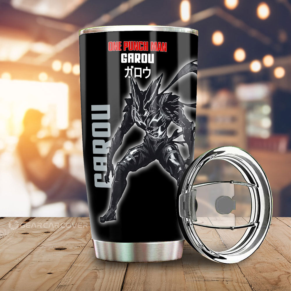 Garou Tumbler Cup Custom One Punch Man Anime Car Interior Accessories - Gearcarcover - 2