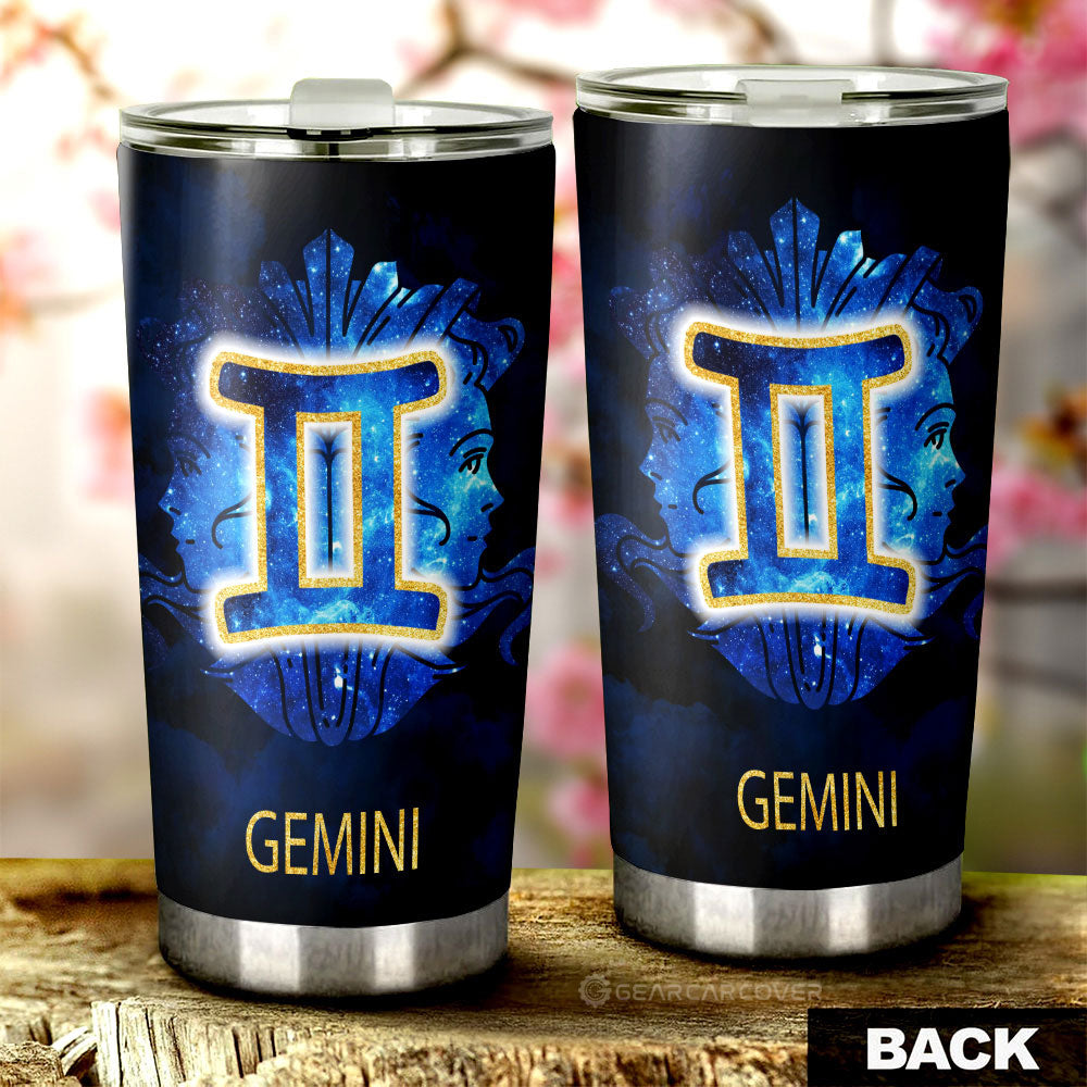Gemini Tumbler Cup Custom Zodiac Car Interior Accessories - Gearcarcover - 3