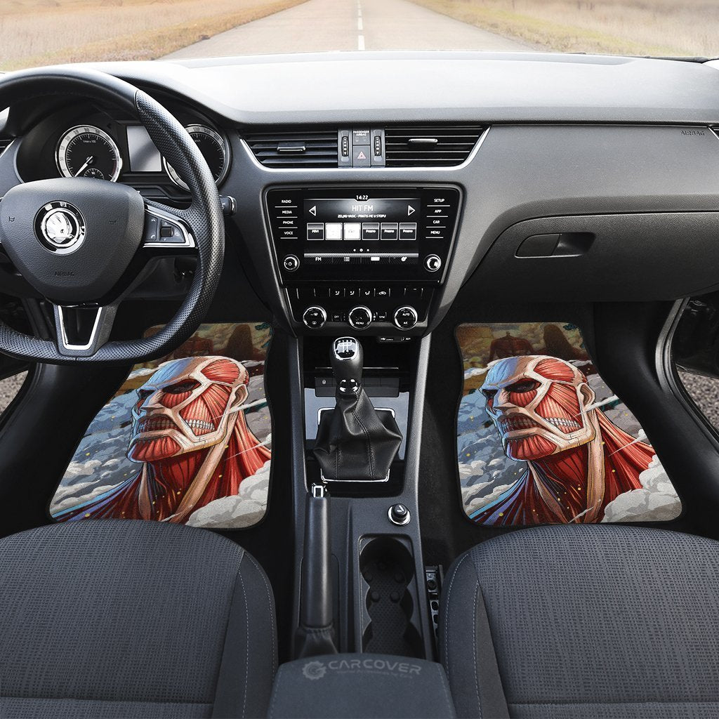 Giant Titan Car Floor Mats Custom Anime Attack On Titan Car Interior Accessories - Gearcarcover - 3