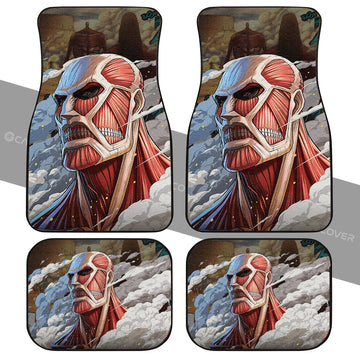 Giant Titan Car Floor Mats Custom Anime Attack On Titan Car Interior Accessories - Gearcarcover - 1