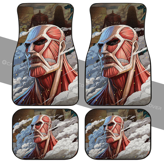 Giant Titan Car Floor Mats Custom Anime Attack On Titan Car Interior Accessories - Gearcarcover - 1
