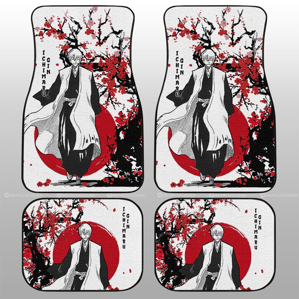 Gin Ichimaru Car Floor Mats Custom Japan Style Anime Bleach Car Interior Accessories - Gearcarcover - 2