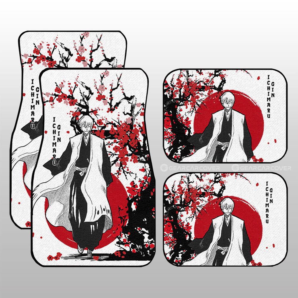 Gin Ichimaru Car Floor Mats Custom Japan Style Anime Bleach Car Interior Accessories - Gearcarcover - 1