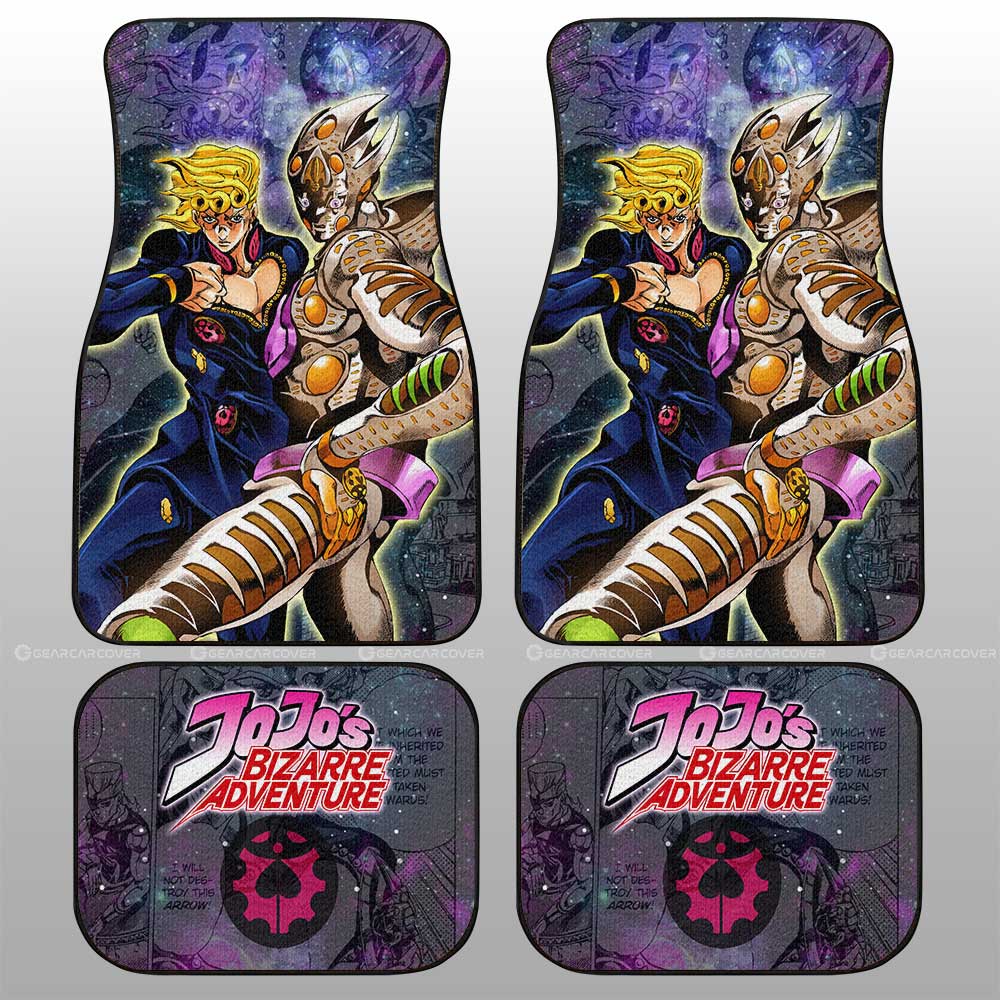 Giorno Giovanna Car Floor Mats Custom Galaxy Manga JJBA Anime - Gearcarcover - 2