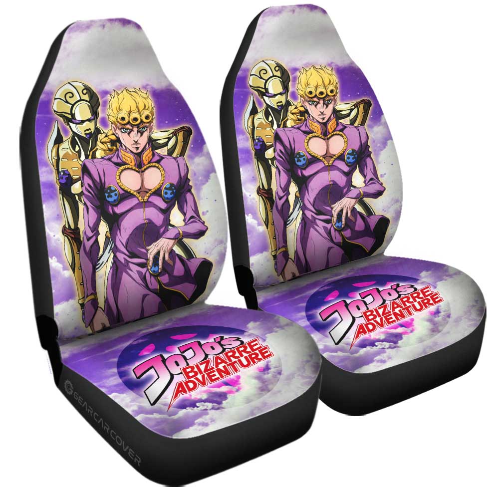 Giorno Giovanna Car Seat Covers Custom Jojo's Bizarre Adventures Anime - Gearcarcover - 3