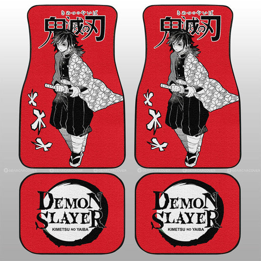 Giyuu Tomioka Car Floor Mats Custom Demon Slayer Anime Car Accessories Manga Style For Fans - Gearcarcover - 2