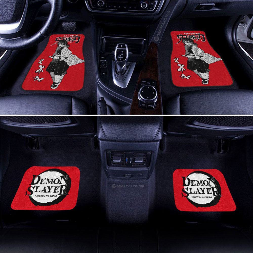 Giyuu Tomioka Car Floor Mats Custom Demon Slayer Anime Car Accessories Manga Style For Fans - Gearcarcover - 3