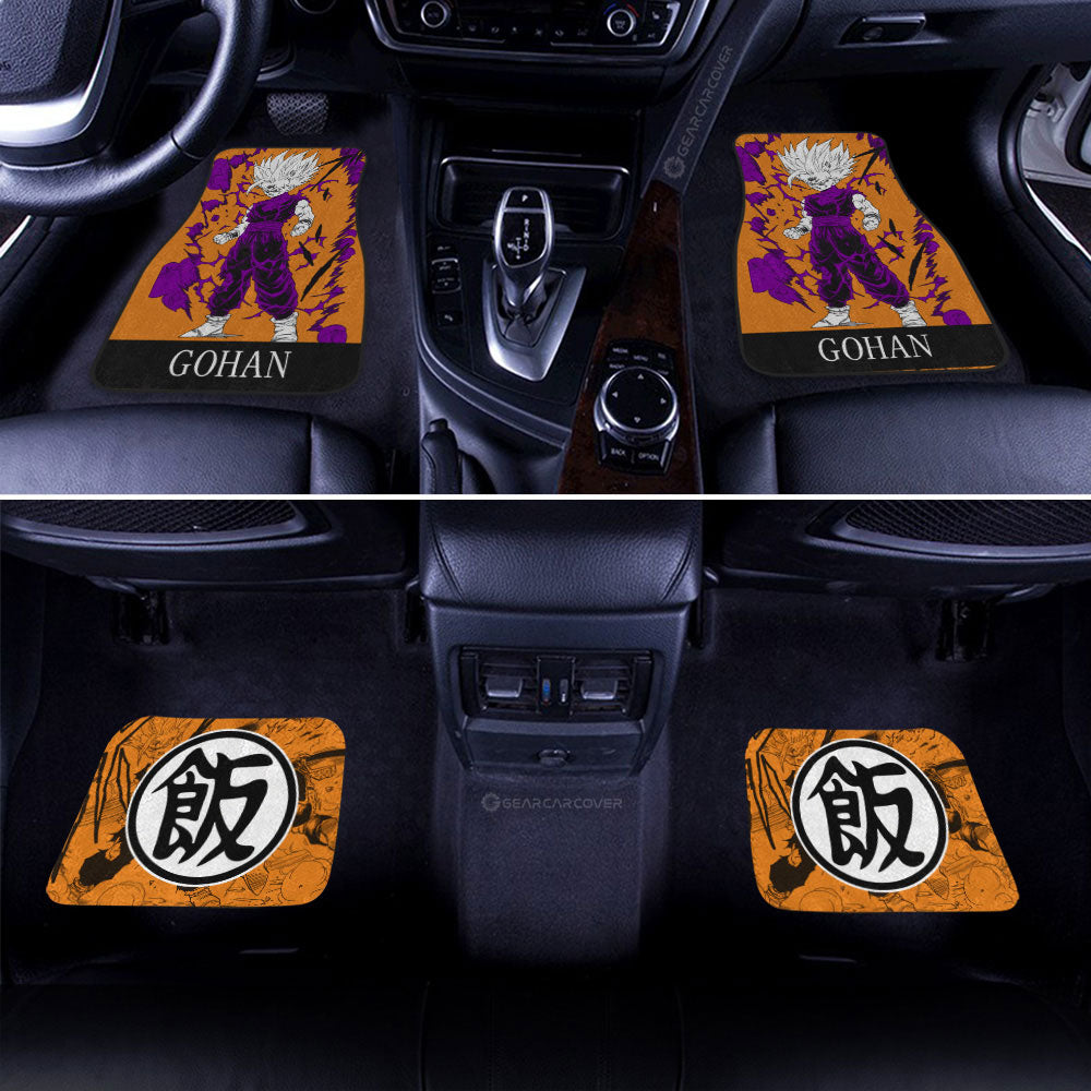 Gohan Car Floor Mats Custom Dragon Ball Anime Manga Color Style - Gearcarcover - 3