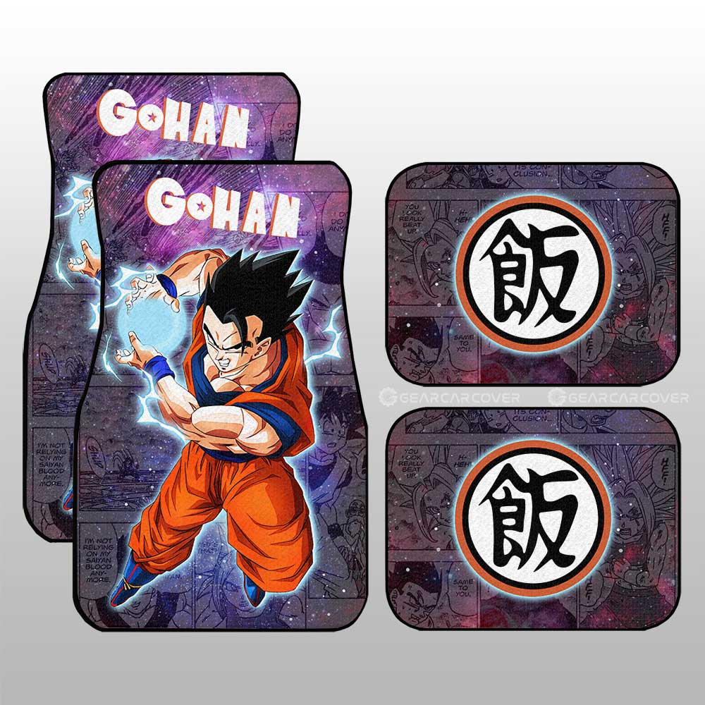 Gohan Car Floor Mats Custom Galaxy Style Dragon Ball Anime Car Accessories - Gearcarcover - 1