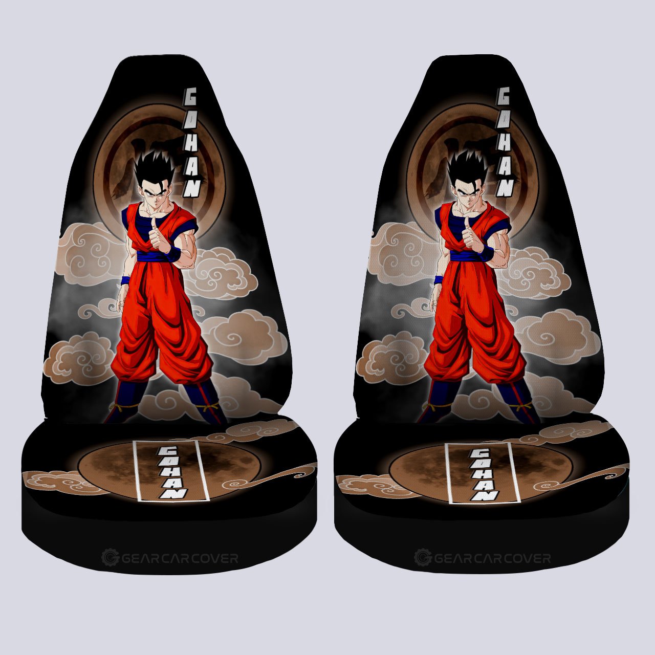 Gohan Car Seat Covers Custom Anime Dragon Ball Car Accessories - Gearcarcover - 4