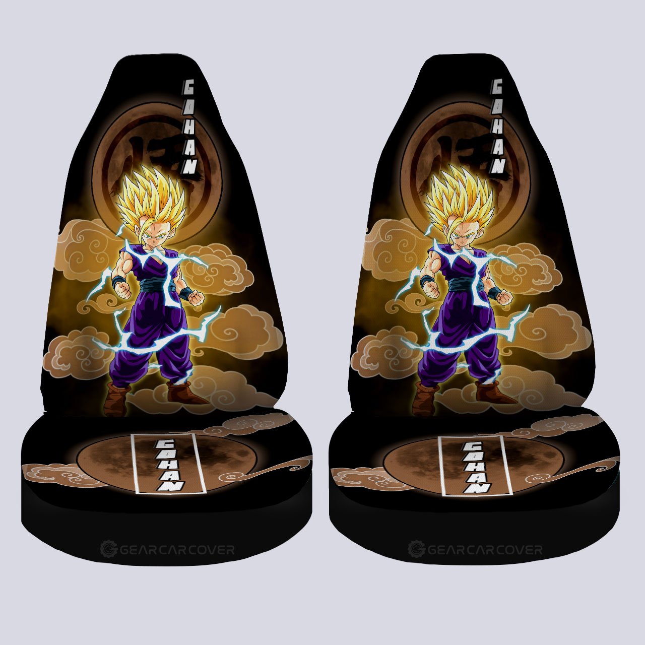 Gohan Kid Car Seat Covers Custom Anime Dragon Ball Car Accessories - Gearcarcover - 4