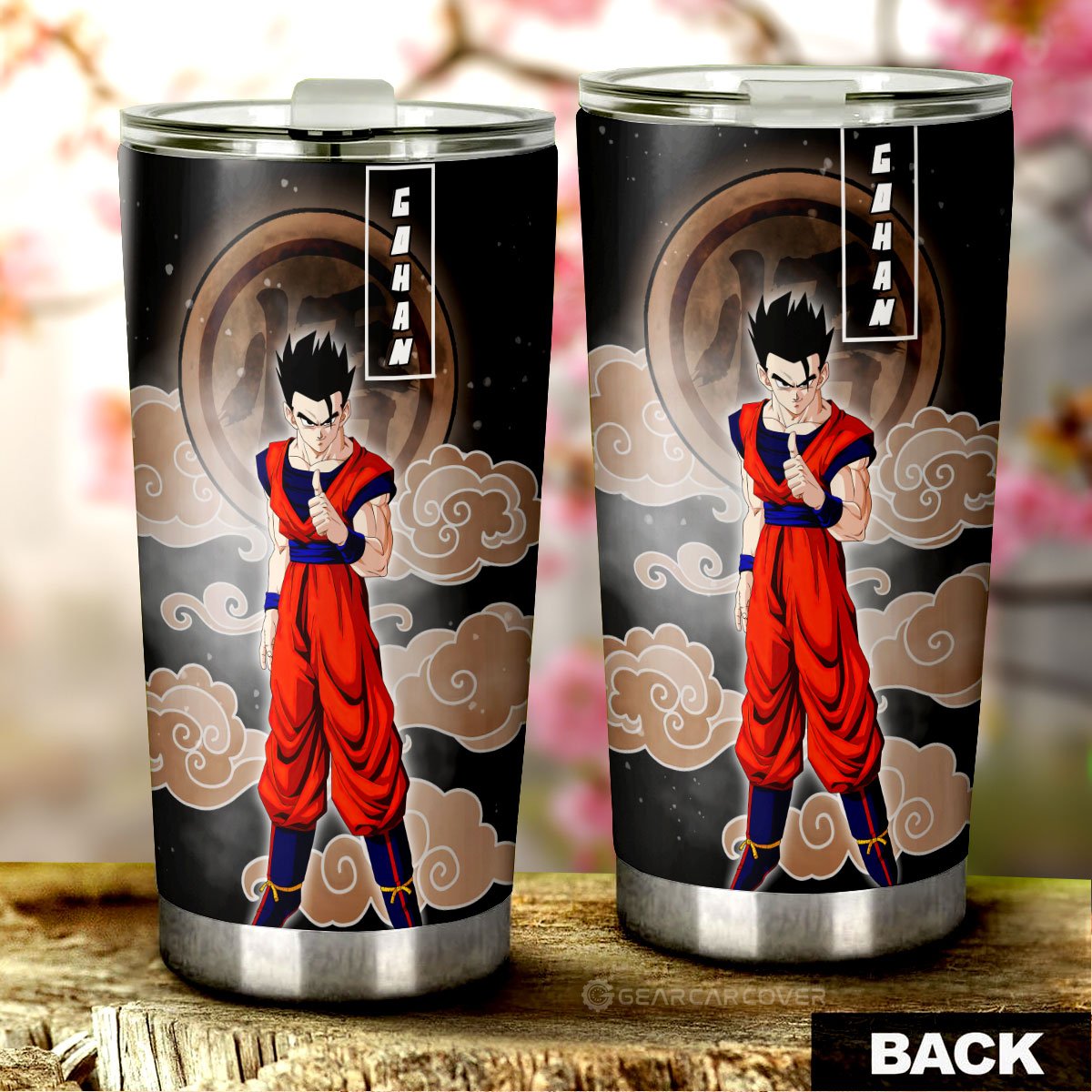 Gohan Tumbler Cup Custom Anime Dragon Ball Car Accessories - Gearcarcover - 3