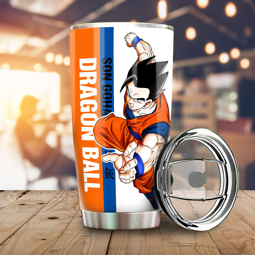 Gohan Tumbler Cup Custom Dragon Ball Car Accessories For Anime Fans - Gearcarcover - 1