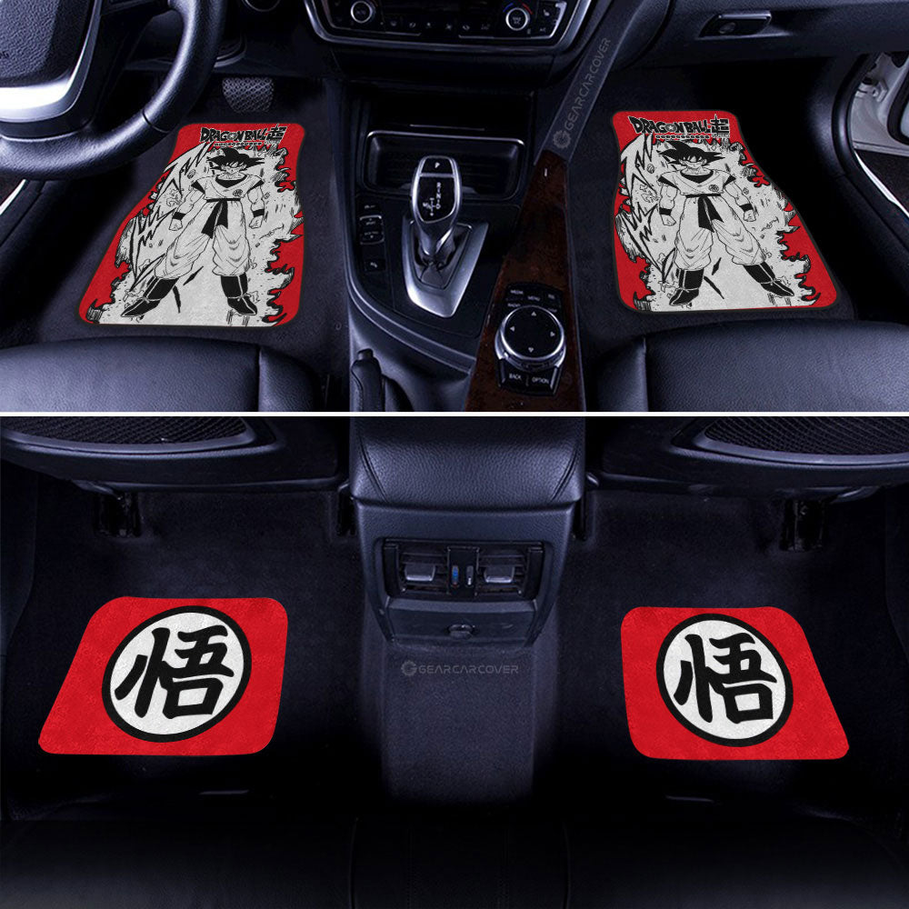 Goku Car Floor Mats Custom Dragon Ball Anime Car Accessories Manga Style For Fans - Gearcarcover - 3