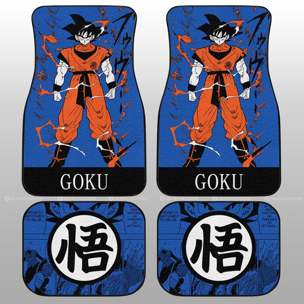 Goku Car Floor Mats Custom Dragon Ball Anime Manga Color Style - Gearcarcover - 2