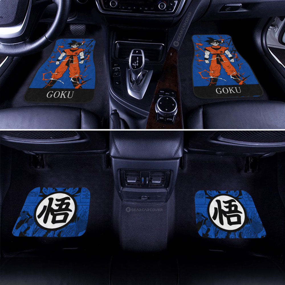 Goku Car Floor Mats Custom Dragon Ball Anime Manga Color Style - Gearcarcover - 3
