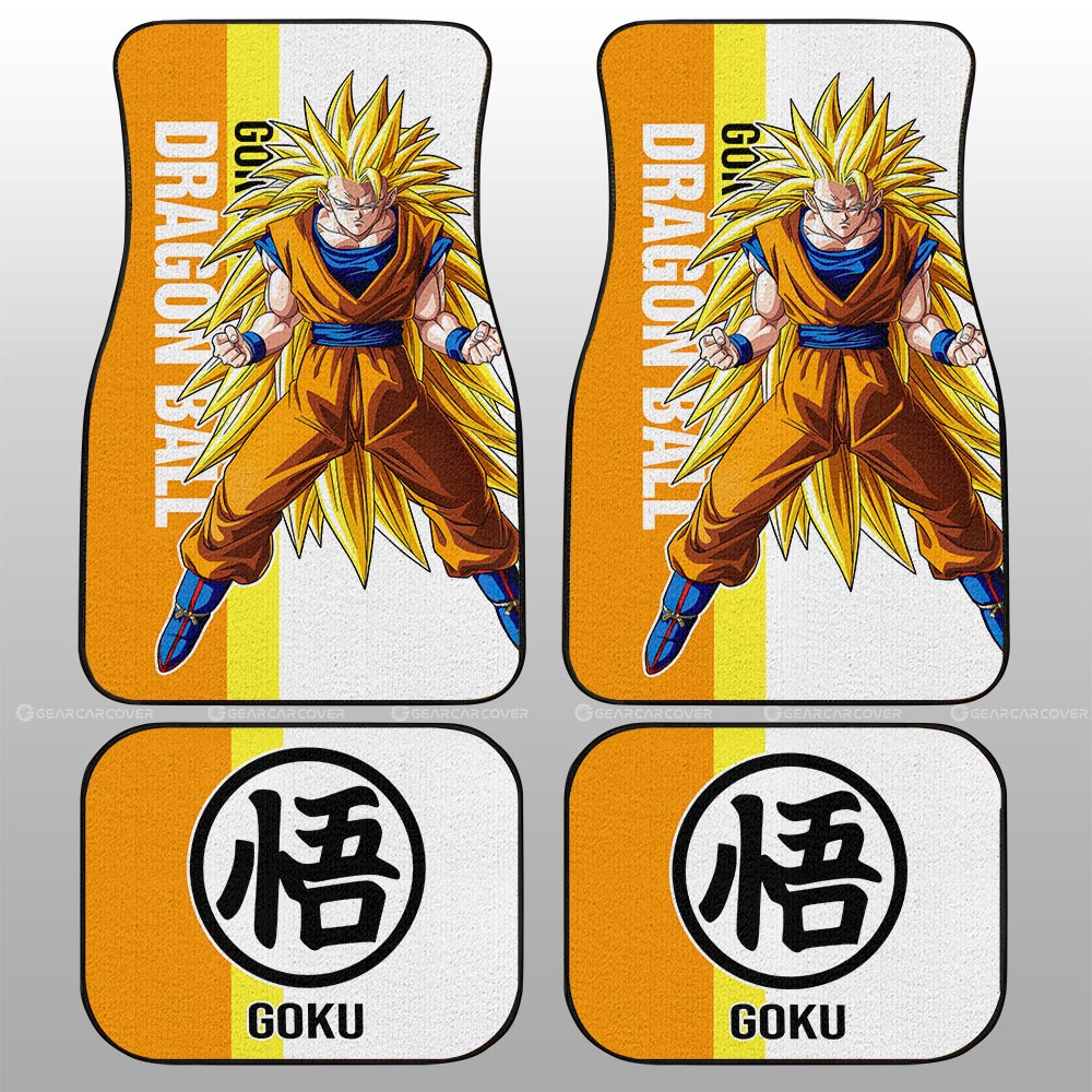 Goku SSJ Car Floor Mats Custom Dragon Ball Car Accessories For Anime Fans - Gearcarcover - 2