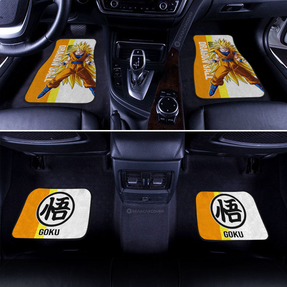 Goku SSJ Car Floor Mats Custom Dragon Ball Car Accessories For Anime Fans - Gearcarcover - 3