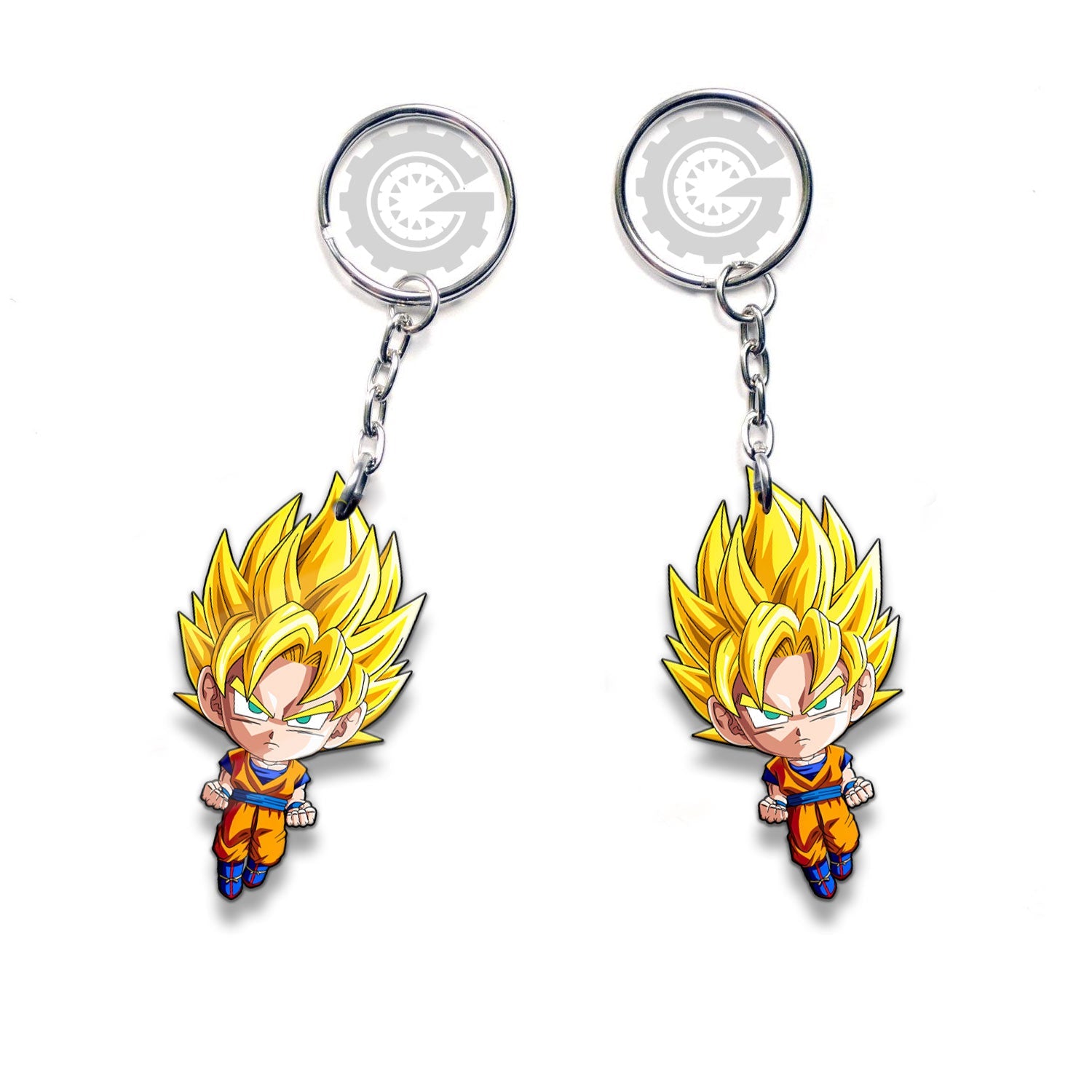 Goku SSJ Keychain Custom Dragon Ball Anime Car Accessories - Gearcarcover - 3