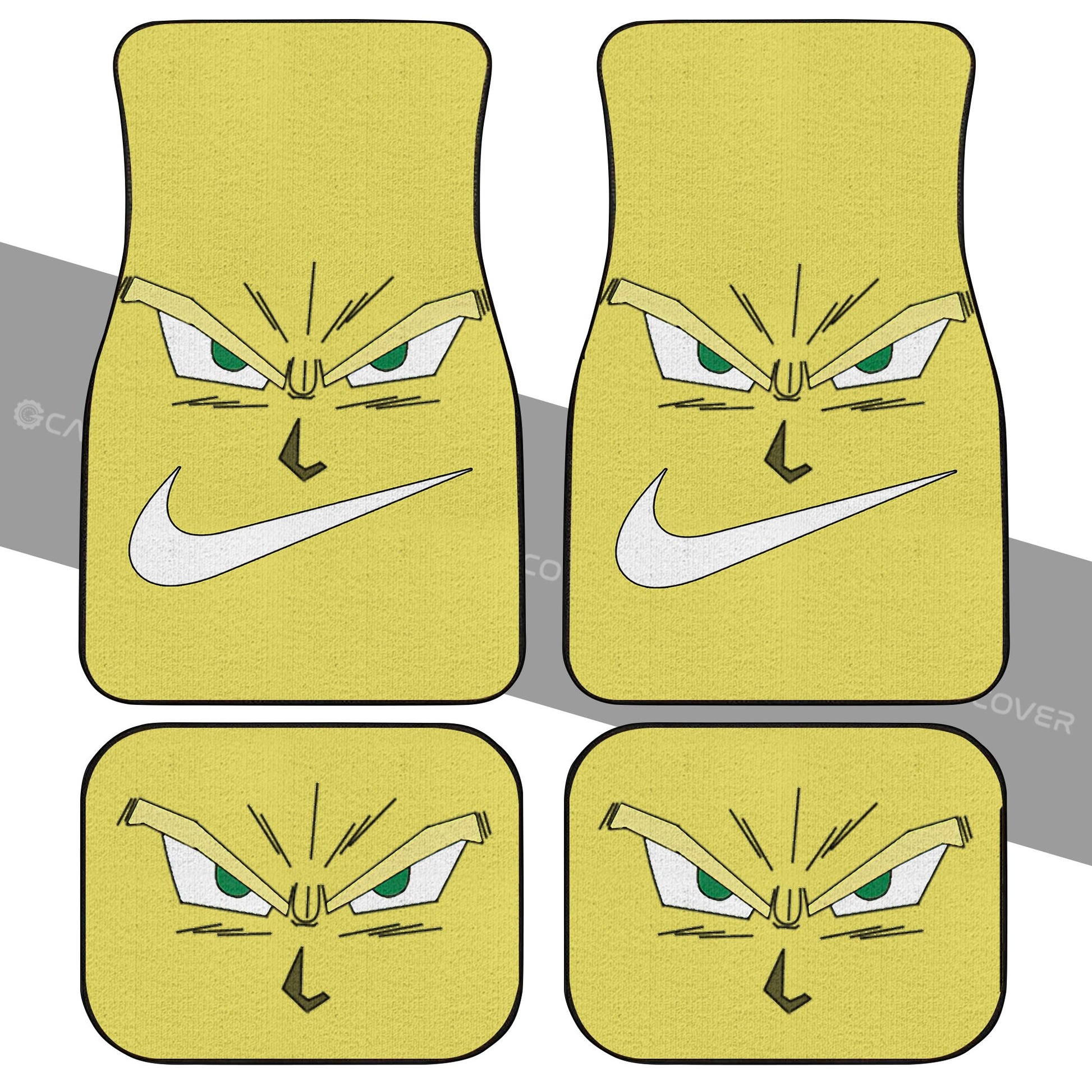 Goku Super Saiyan Eyes Car Floor Mats Custom Dragon Ball Anime Car Interior Accessories - Gearcarcover - 2