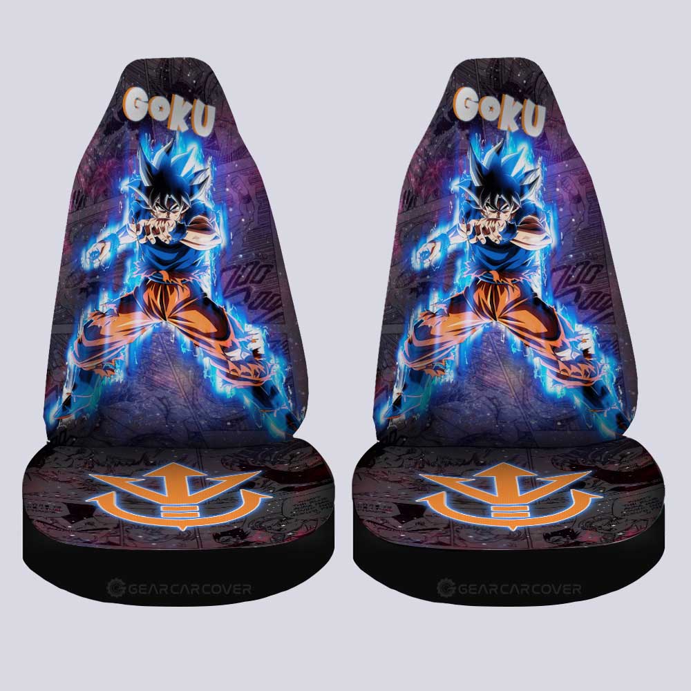 Goku Ultra Instinct Car Seat Covers Custom Galaxy Style Dragon Ball Anime Car Accessories - Gearcarcover - 4