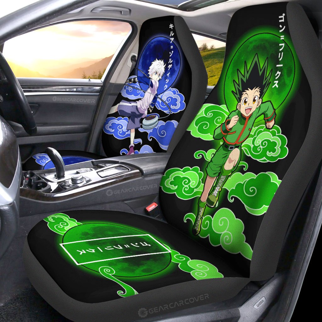 Gon Freecss And Killua Zoldyck Car Seat Covers Custom Hunter x Hunter Anime Car Accessories - Gearcarcover - 2