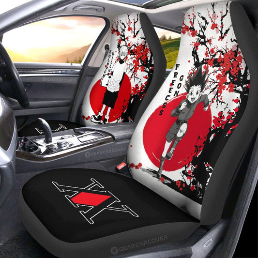 Gon Freecss And Killua Zoldyck Car Seat Covers Custom Japan Style Hunter x Hunter Anime Car Accessories - Gearcarcover - 2