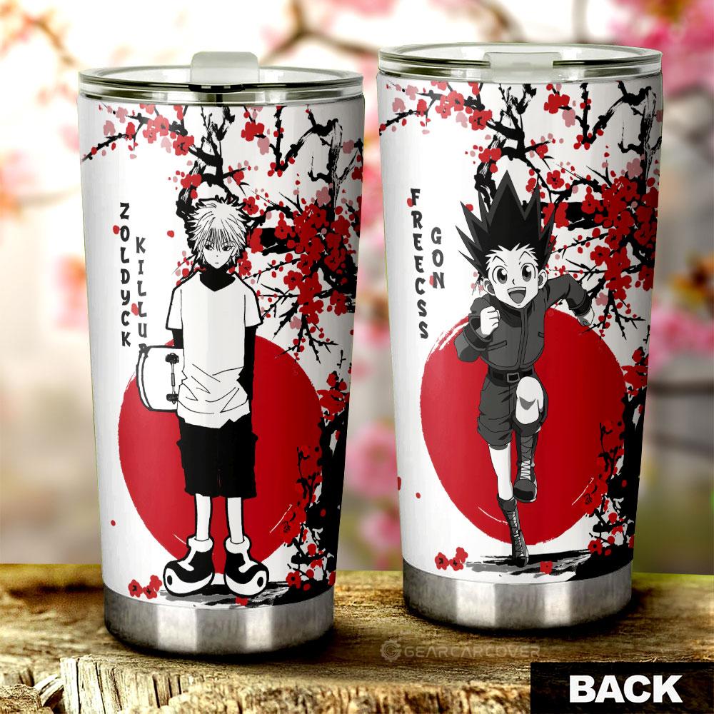 Gon Freecss And Killua Zoldyck Tumbler Cup Custom Japan Style Hunter x Hunter Anime Car Accessories - Gearcarcover - 1