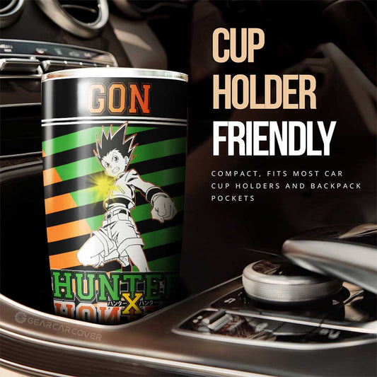 Gon Freecss Tumbler Cup Custom Hunter x Hunter Anime Car Interior Accessories - Gearcarcover - 2
