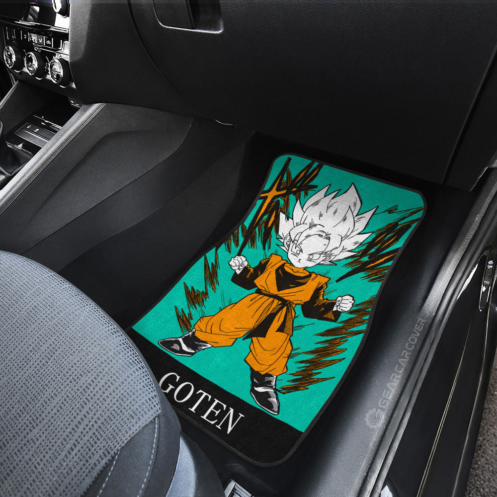Goten Car Floor Mats Custom Dragon Ball Anime Manga Color Style - Gearcarcover - 4