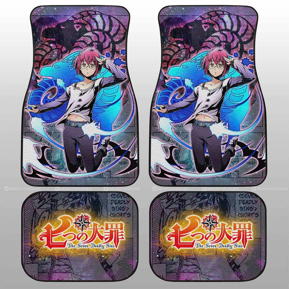 Gowther Car Floor Mats Custom Seven Deadly Sins Anime Galaxy Manga Style - Gearcarcover - 2