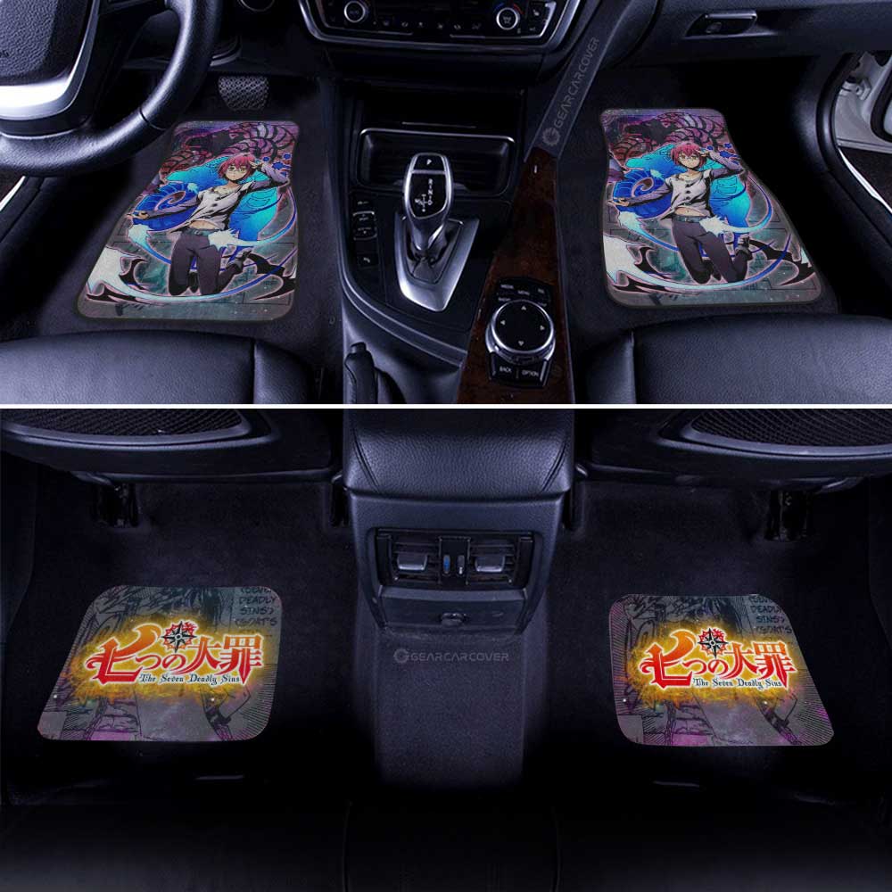 Gowther Car Floor Mats Custom Seven Deadly Sins Anime Galaxy Manga Style - Gearcarcover - 3