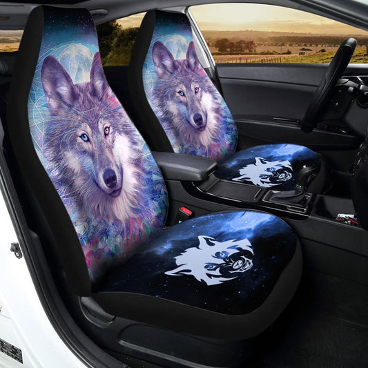Gray Wolf Car Seat Covers Custom Car Interior Accessories - Gearcarcover - 1