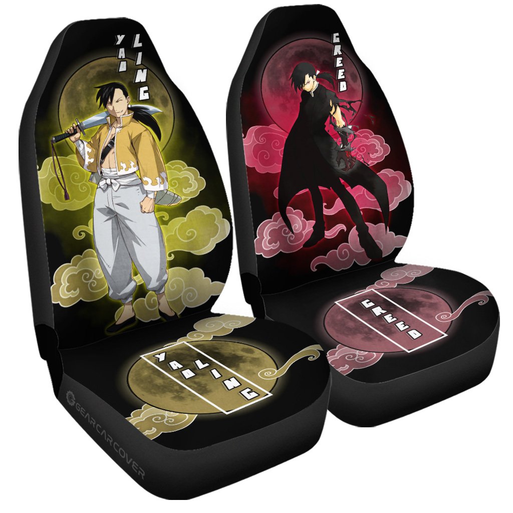 Greed And Ling Yao Car Seat Covers Fullmetal Alchemist Car Accessories - Gearcarcover - 3