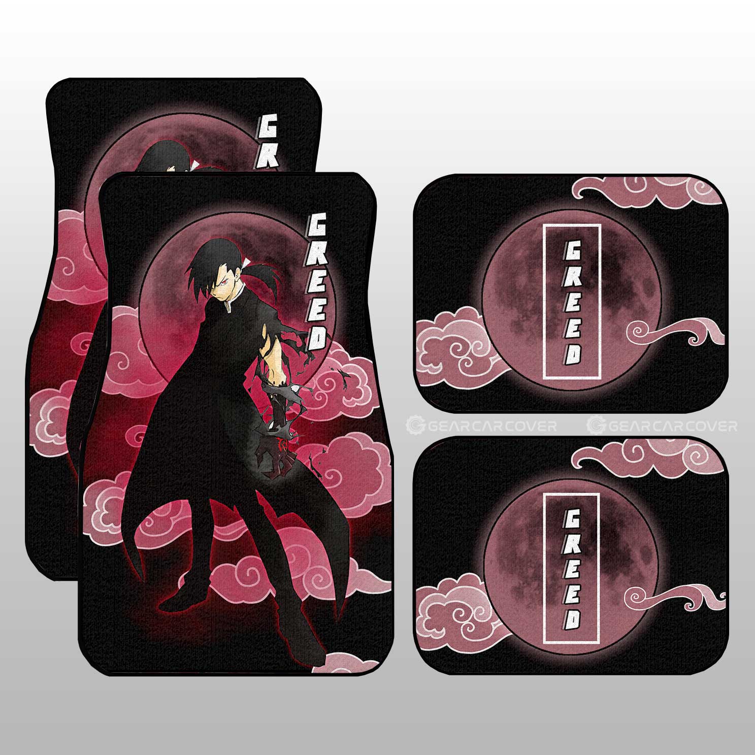 Greed Car Floor Mats Custom Fullmetal Alchemist Anime Car Interior Accessories - Gearcarcover - 1