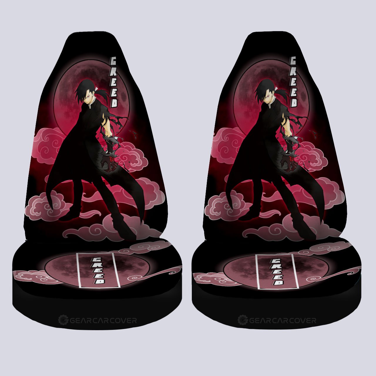 Greed Car Seat Covers Custom Fullmetal Alchemist Anime Car Interior Accessories - Gearcarcover - 4