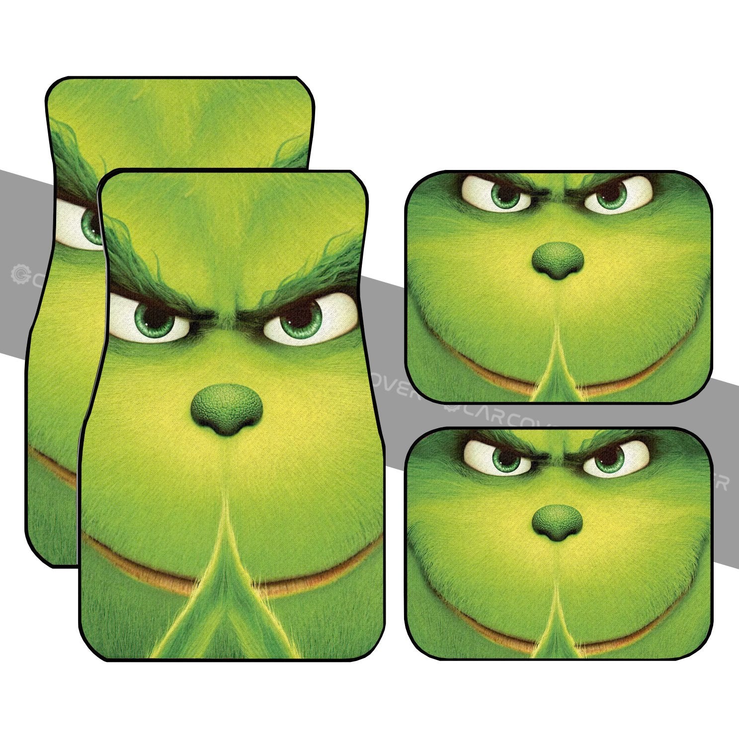 Grinch Car Floor Mats Custom Car Interior Accessories Christmas Decorations - Gearcarcover - 1