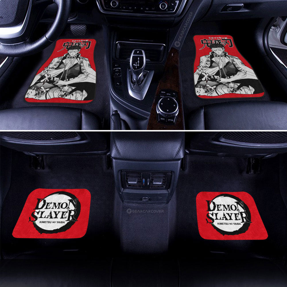 Gyomei Himejima Car Floor Mats Custom Demon Slayer Anime Car Accessories Manga Style For Fans - Gearcarcover - 3