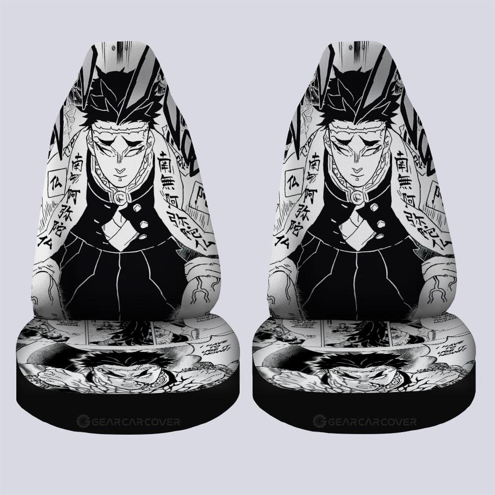 Gyomei Himejima Car Seat Covers Custom Kimetsu No Yaiba Manga Car Accessories - Gearcarcover - 4